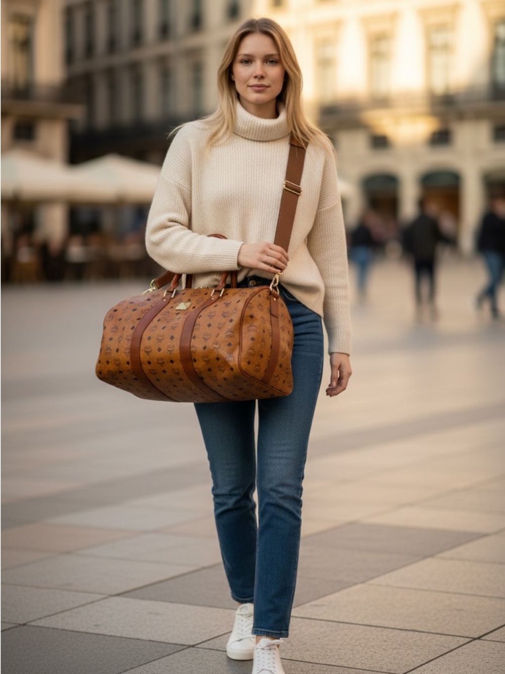 MCM Visetos Travel Bag
